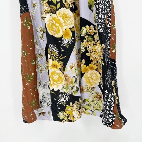 NEW Maeve Anthropologie Patchwork Floral Maxi Dress Colorful Boho Women's S - Picture 4 of 10
